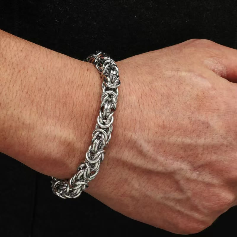 FuAttract Harmony Strength & Connection Stainless Steel Intricate Interlocking Chain Bracelet - image 3