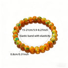 FuAttract Calm Harmony & Healing Natural Orange-Yellow Rain Flower Stone Serenity Bracelet - image 6