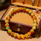 FuAttract Calm Harmony & Healing Natural Orange-Yellow Rain Flower Stone Serenity Bracelet - image 5