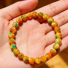 FuAttract Calm Harmony & Healing Natural Orange-Yellow Rain Flower Stone Serenity Bracelet - image 4