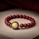 FuAttract Protection Guardian & Good Fortune Shan Gui Amulet Coin Om Mani Mantra Small Round Cinnabar  Bracelet - Om Mani Mantra - 12mm - image 10