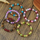 FuAttract Protection Strength & Courage Tiger Eye Black Onyx Red Agate Energy Bracelet - image 0