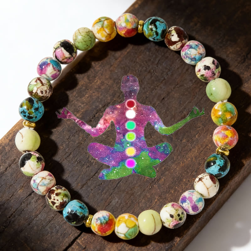 FuAttract Healing Serenity & Emotional Harmony Colorful Imperial Stone Bracelet - Multicolor - image 0