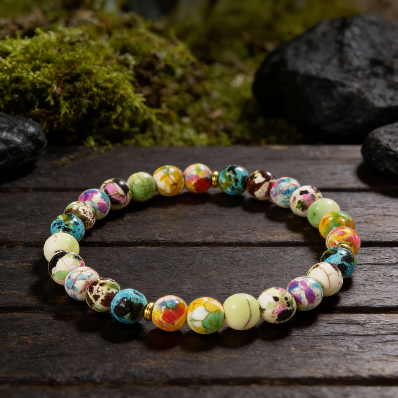 FuAttract Healing Serenity & Emotional Harmony Colorful Imperial Stone Bracelet - image 1