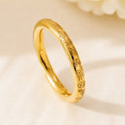 FuAttract Prosperity Luck & Good Fortune Gold FU Stainless Steel Ring - image 3
