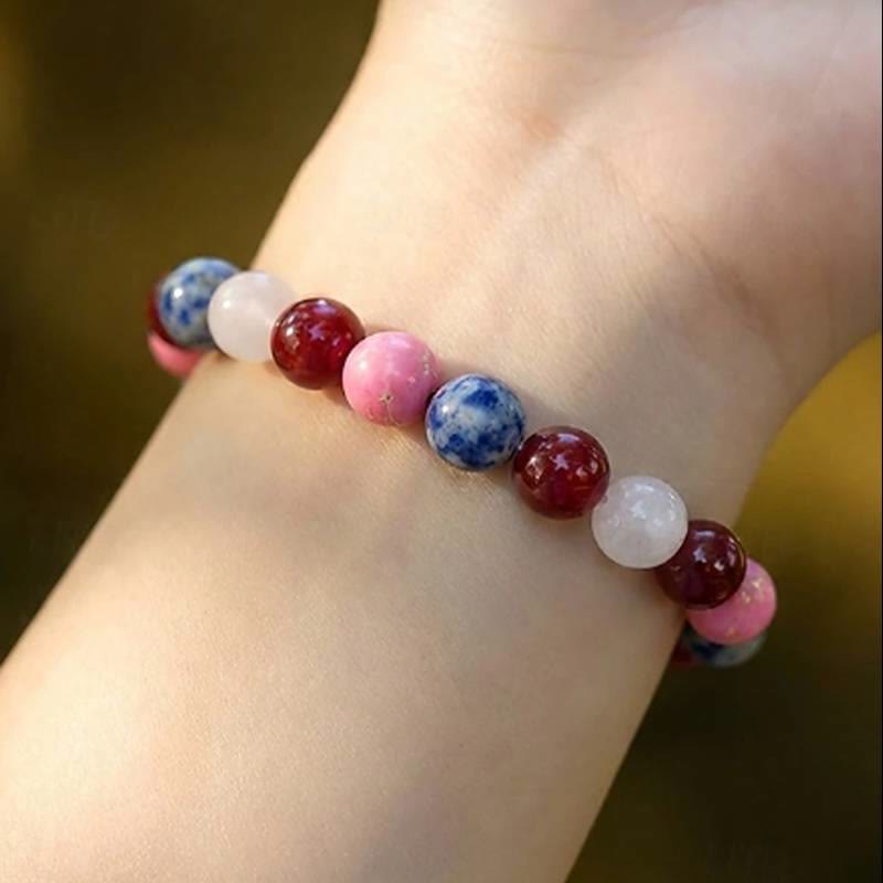FuAttract Protection Strength & Courage Tiger Eye Black Onyx Red Agate Energy Bracelet - image 11