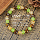 FuAttract Protection Strength & Courage Tiger Eye Black Onyx Red Agate Energy Bracelet - Green Aventurine - image 7
