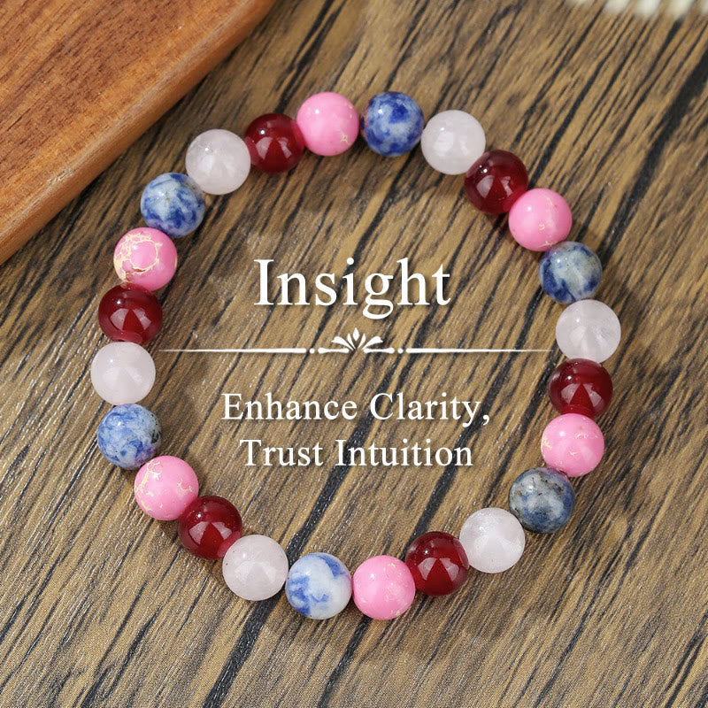 FuAttract Protection Strength & Courage Tiger Eye Black Onyx Red Agate Energy Bracelet - Sodalite - image 10
