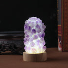 FuAttract Healing Clarity & Inner Peace Amethyst Chips Crystal Night Lamp Cool Light Home Decor - image 3