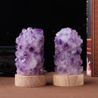 FuAttract Healing Clarity & Inner Peace Amethyst Chips Crystal Night Lamp Cool Light Home Decor - image 4