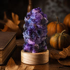 FuAttract Healing Clarity & Inner Peace Amethyst Chips Crystal Night Lamp Cool Light Home Decor - image 2
