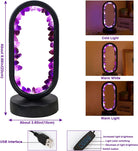 FuAttract Serenity Harmony & Spiritual Energy Amethyst Crystal Flower Cluster Oval Night Lamp for Bedroom Bedside - image 5