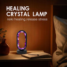 FuAttract Serenity Harmony & Spiritual Energy Amethyst Crystal Flower Cluster Oval Night Lamp for Bedroom Bedside - image 3
