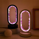 FuAttract Serenity Harmony & Spiritual Energy Amethyst Crystal Flower Cluster Oval Night Lamp for Bedroom Bedside - image 1
