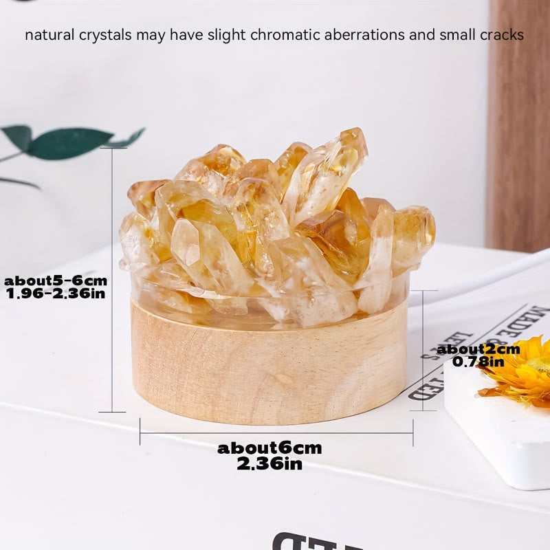 FuAttract Peace Harmony & Emotional Comfort Natural Crystal Tooth Flower Night Lamp Bedroom Bedside - image 3