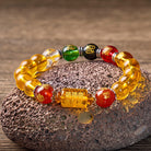 FuAttract Wealth Luck & Protection Citrine The God of Wealth Red Agate Pixiu Bead Bracelet - image 1