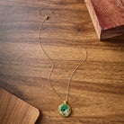 FuAttract Harmony Blessing & Protection Green Chalcedony Dragon & Phoenix Ping An Buckle Pendant Necklace - image 4
