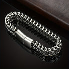 FREE Today: Strength Stability & Connection Woven Square Reversible Stainless Steel Bracelet - image 1