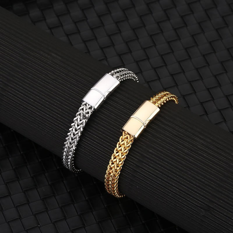 FREE Today: Strength Stability & Connection Woven Square Reversible Stainless Steel Bracelet - image 8