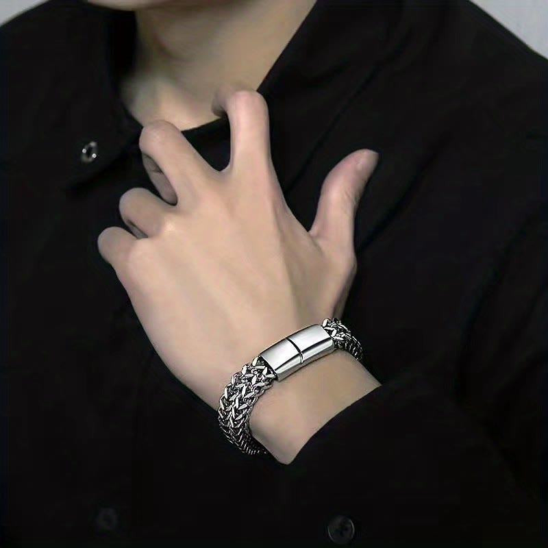 FREE Today: Strength Stability & Connection Woven Square Reversible Stainless Steel Bracelet - image 3