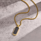 FuAttract Protection Clarity & Confidence Stainless Steel Resin Glossy Minimalist Pendant Necklace - Golden - image 9