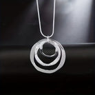 FuAttract Harmony Unity & Elegance Irregular Three Circle Eternal Connection Zinc Alloy Pendant Necklace - image 6