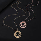 FuAttract Harmony Unity & Elegance Irregular Three Circle Eternal Connection Zinc Alloy Pendant Necklace - image 9