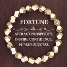 FuAttract Wealth Confidence & Protection Pyrite Irregular Faceted Bead Energy Bracelet - Pyrite - image 0