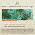 FuAttract Grounding Growth & Spiritual Connection African Turquoise Adjustable Macrame Bracelet - image 5