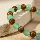 FuAttract Luck Growth Protection & Emotional Balance Green Aventurine Tiger's Eye Bracelet - image 4