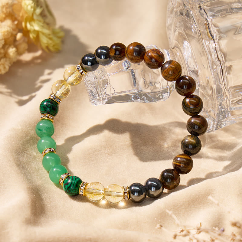 FuAttract Protection Courage Focus & Grounding Black Onyx & Tiger's Eye Bracelet  - image 2