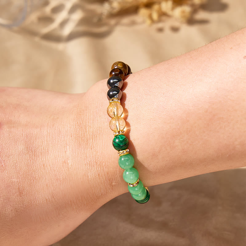 FuAttract Protection Courage Focus & Grounding Black Onyx & Tiger's Eye Bracelet  - image 3