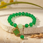 FuAttract Luck Growth & Opportunity Natural Green Aventurine Four-leaf Clover Bracelet - image 1