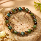 FuAttract Confidence Growth & Wealth Natural Tiger Eye Green Aventurine Bracelet - image 1