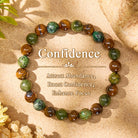 FuAttract Confidence Growth & Wealth Natural Tiger Eye Green Aventurine Bracelet - Tiger’s Eye - image 0