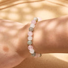 FuAttract Love & Harmony Natural Rose Quartz Colorblock Crystal Beaded Bracelet - image 3