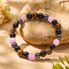FuAttract Protection Strength & Confidence Tiger Eye Amethyst Healing  Bracelet - image 2