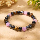 FuAttract Protection Strength & Confidence Tiger Eye Amethyst Healing  Bracelet - image 4