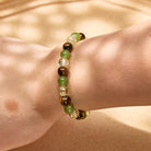 FuAttract Wealth Luck & Confidence Natural Tiger Eye Green Agate Crackle Beaded Bracelet - image 3