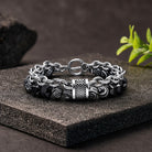 FuAttract Protection Grounding & Inner Strength Malachite Hematite Bead Stainless Steel Bracelet - White - image 1