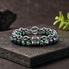FuAttract Protection Grounding & Inner Strength Malachite Hematite Bead Stainless Steel Bracelet - Green 2 - image 5