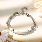 FuAttract Wisdom Luck & Harmony Vintage Turquoise Bridge Charm Stainless Steel Bracelet - image 7