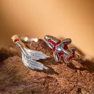 FuAttract Luck Prosperity & Success Red Koi Fish Lucky Open Copper Ring - image 5