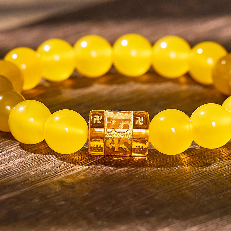 FuAttract Protection Blessing & Good Fortune Om Mani Mantra Lucky Charm Agate Bracelet - image 15