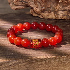 FuAttract Protection Blessing & Good Fortune Om Mani Mantra Lucky Charm Agate Bracelet - image 8