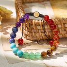 FuAttract Serenity Alignment & Spiritual Harmony Seven Chakra Crystal Adjustable Macrame Bracelet - image 1