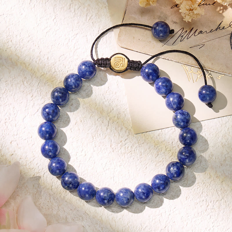 FuAttract Clarity Wisdom & Inner Balance Sodalite Adjustable Macrame Bracelet - image 2