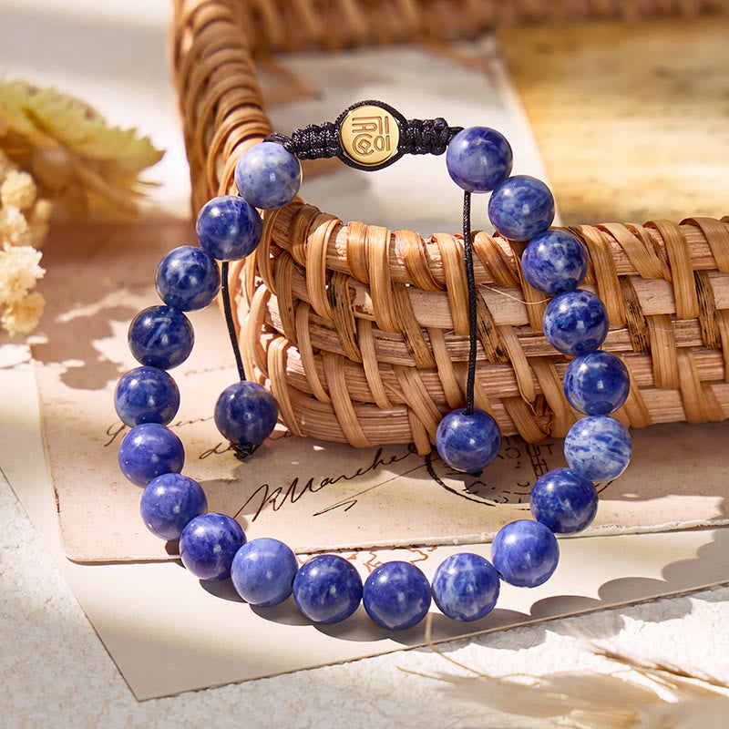 FuAttract Clarity Wisdom & Inner Balance Sodalite Adjustable Macrame Bracelet - image 1