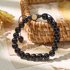 FuAttract Protection Strength & Confidence Black Onyx Adjustable Macrame Bracelet - image 1
