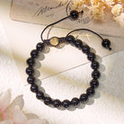 FuAttract Protection Strength & Confidence Black Onyx Adjustable Macrame Bracelet - image 2